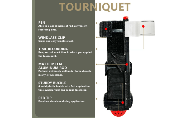 Tactical first aid military tourniquet