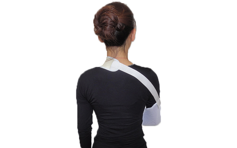 Single layer mesh arm sling shoulder support