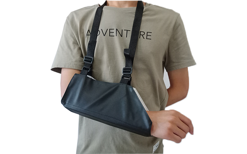 Leather medical fixed arm  shoulder support sling pouch