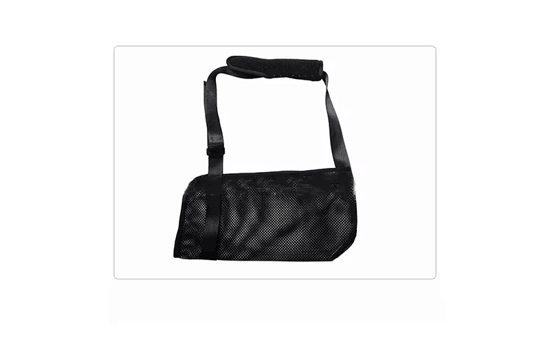 Black Breathable Arm Sling Immobilizer Shoulder Wrist Soft Elbow Brace Forearm Support Strap 
